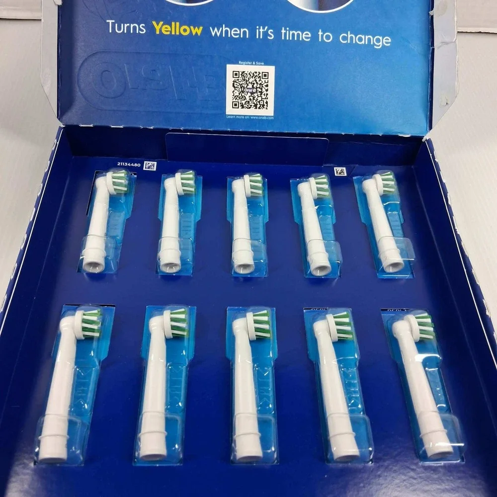 Oral-B CrossAction X‎ Replacement Electric Toothbrush Heads 10 Count White